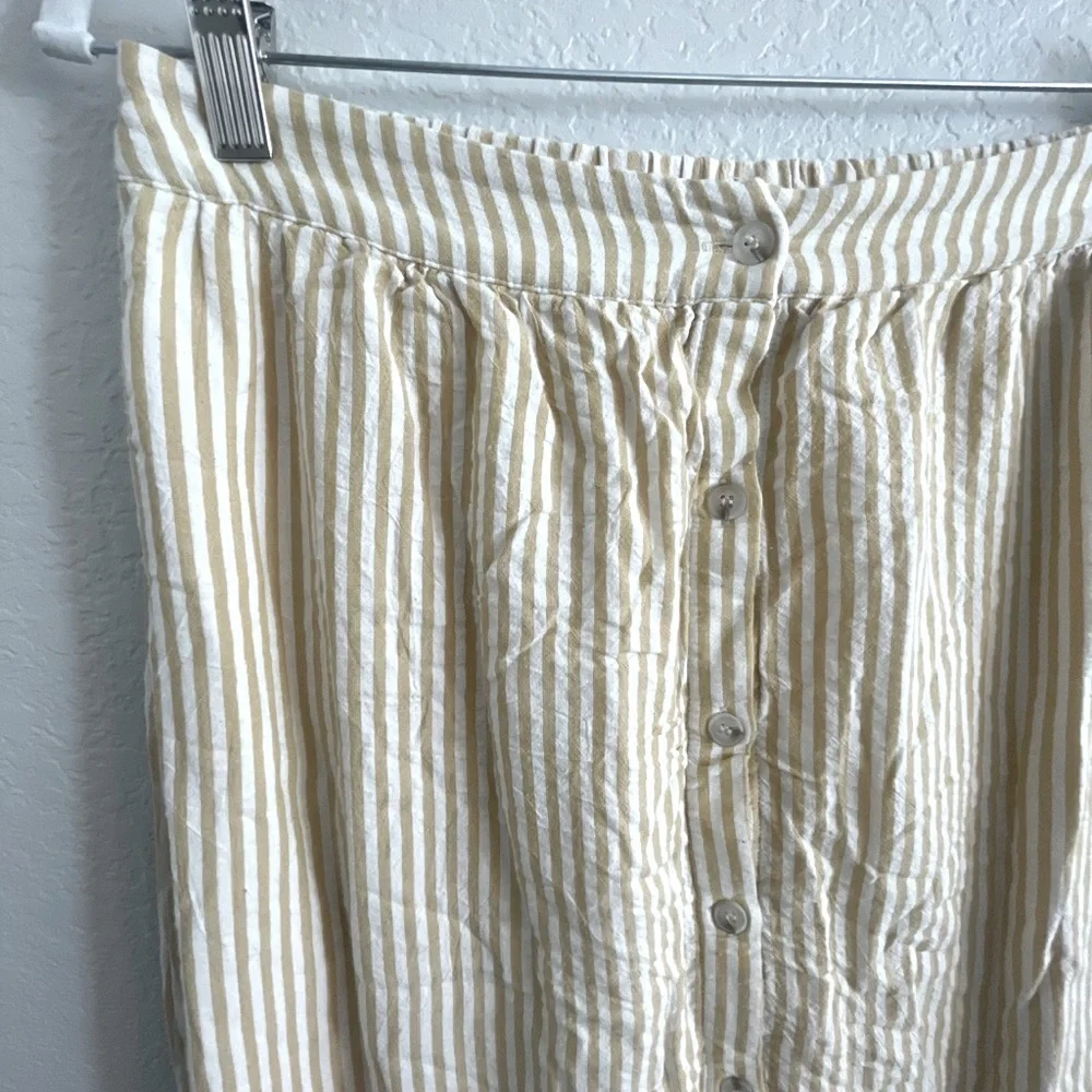 Roolee yellow island striped tea skirt